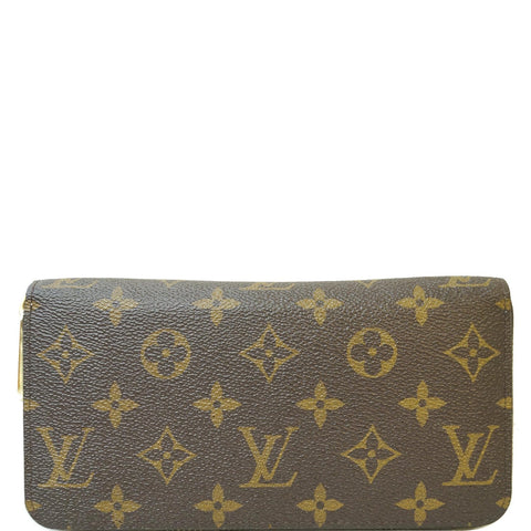LOUIS VUITTON Monogram Canvas Zippy Long Wallet Brown