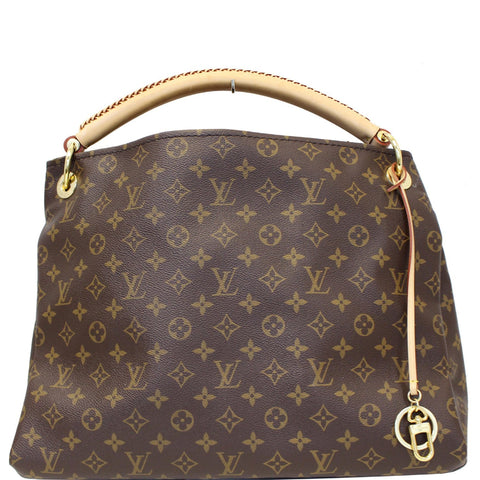 LOUIS VUITTON Artsy MM Monogram Canvas Shoulder Bag Brown