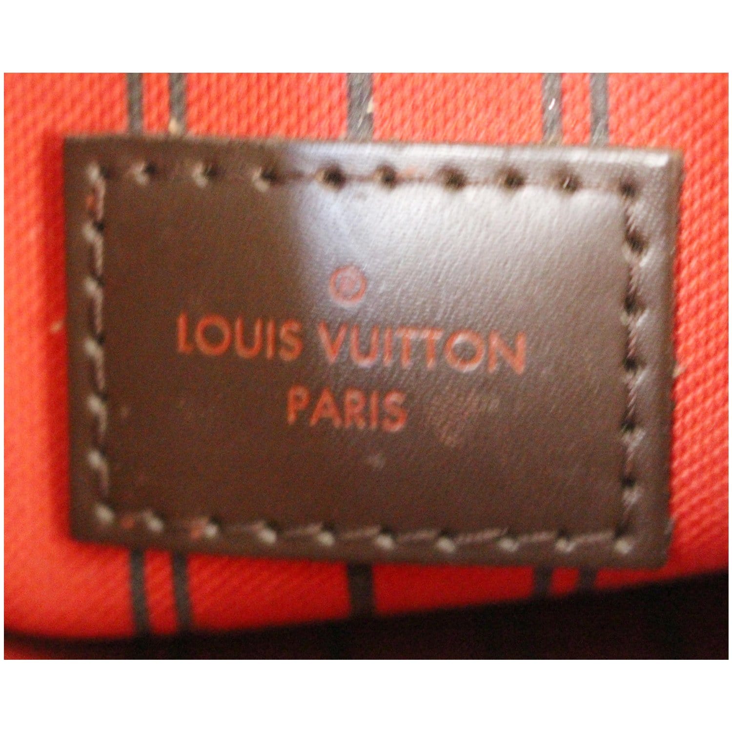 Louis Vuitton Damier Ebene Neverfull Pochette Clutch Pouch 2014