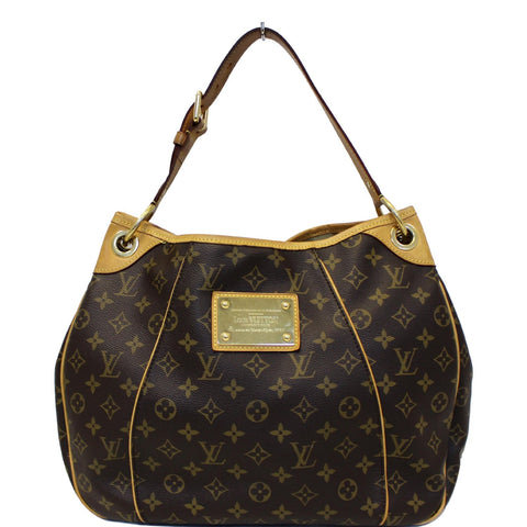 LOUIS VUITTON Galliera PM Monogram Canvas Shoulder Handbag Brown