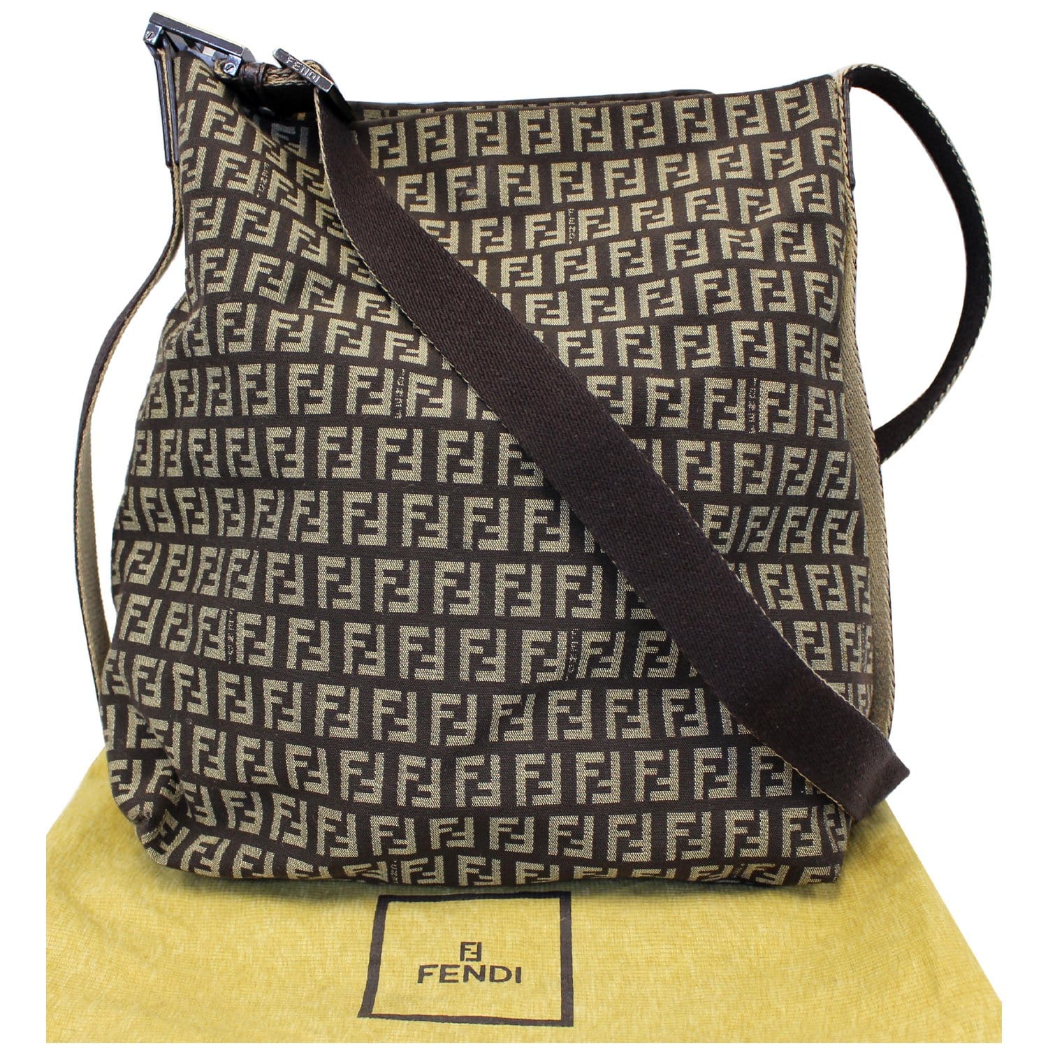 Fendi Zucchino Crossbody Bag Authenticated By Lxr
