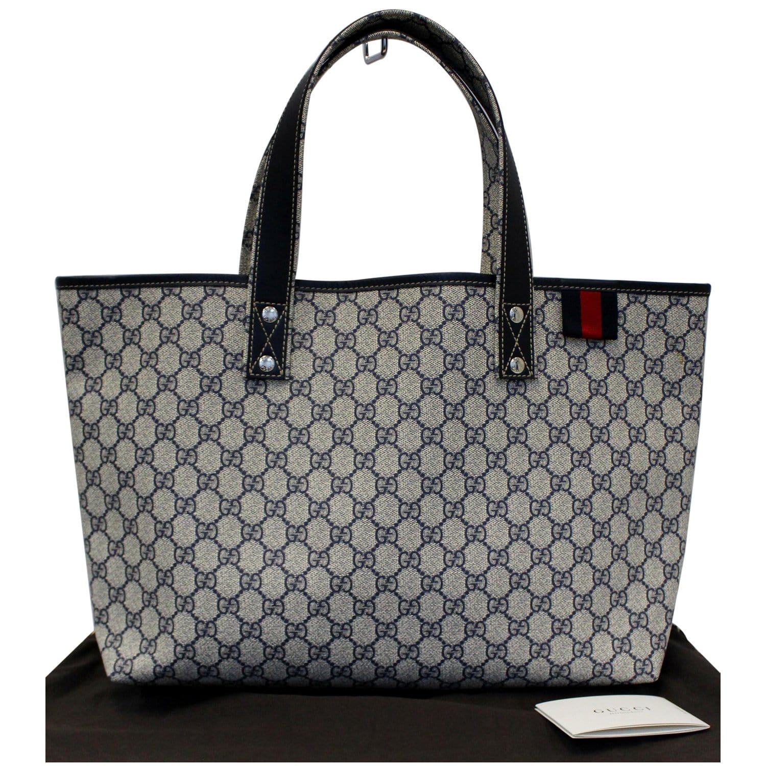 Navy blue gucci tote bag Clearance