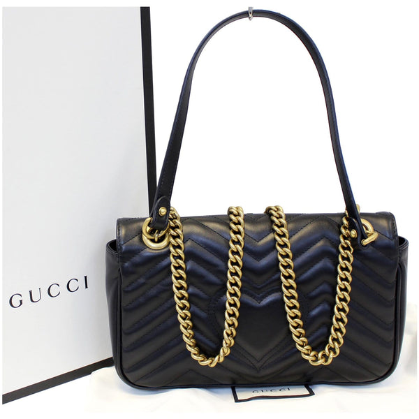 Gucci GG Marmont Small Matelasse Leather Crossbody Bag - strap