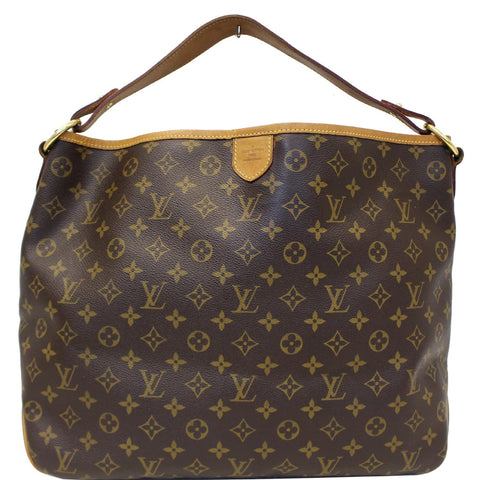 LOUIS VUITTON Delightful MM Monogram Canvas Shoulder Bag Brown