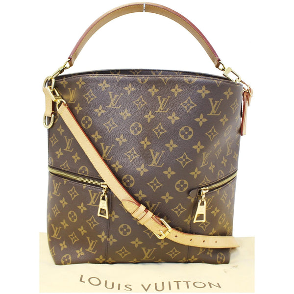 LOUIS VUITTON Melie Monogram Canvas Hobo Shoulder Bag Brown-US