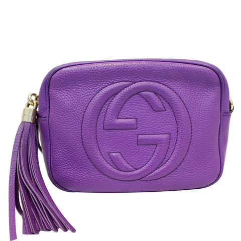 GUCCI Soho Disco Pebbled Leather Small Crossbody Bag 308364