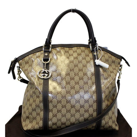 GUCCI Dome Crystal Monogram Large GG Shoulder Handbag 339551