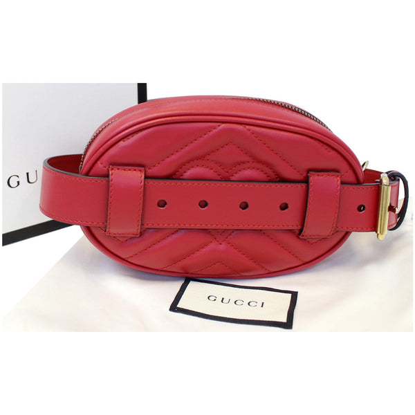 Gucci GG Marmont Matelasse Leather Belt Bag - authentic