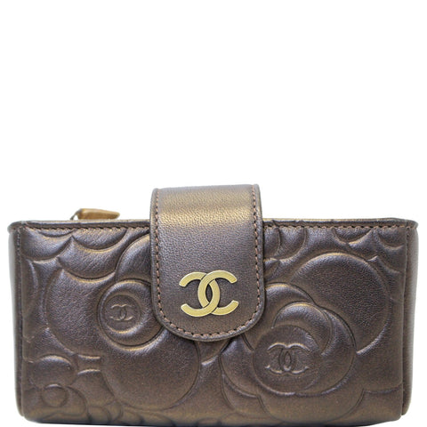 CHANEL Caviar Quilted O-Mini Phone Holder Clutch