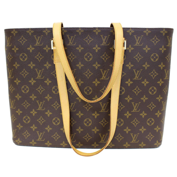 Louis Vuitton Luco Tote - Lv Monogram Canvas Tote Bag brown strap