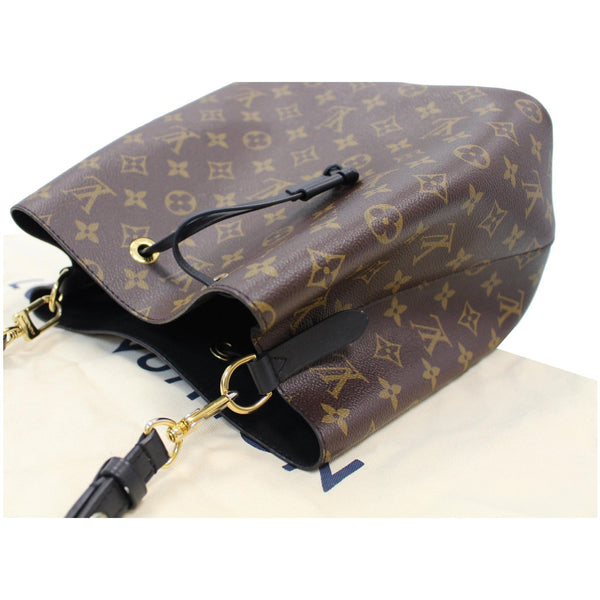 LOUIS VUITTON Neonoe Monogram Canvas Shoulder Bag Black