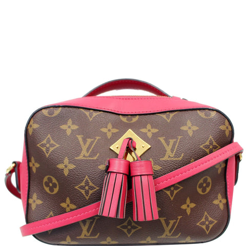 LOUIS VUITTON Saintonge Monogram Canvas Shoulder Bag Freesia