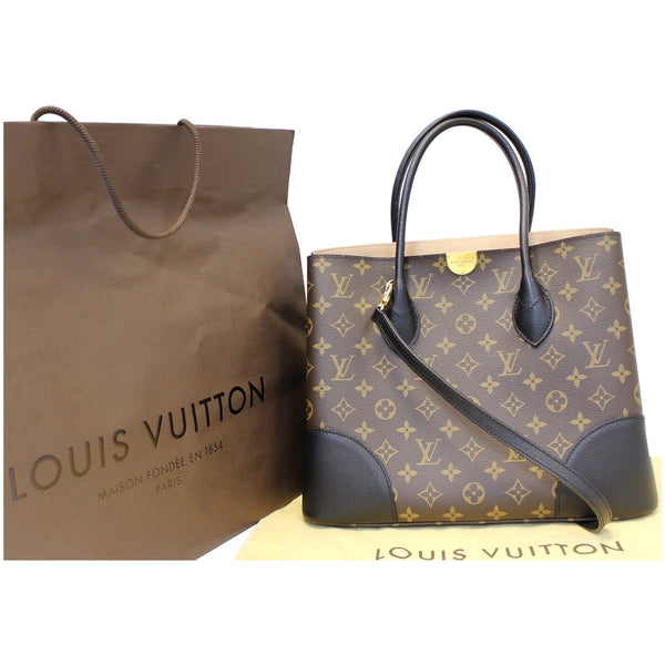 LOUIS VUITTON Flandrin Monogram Canvas Tote Shoulder Bag Brown-US