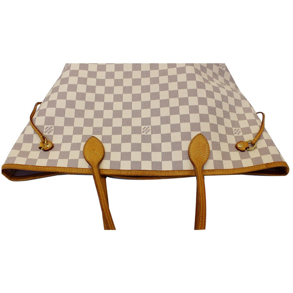 LOUIS VUITTON Neverfull MM Damier Azur Tote Shoulder Bag