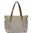 LOUIS VUITTON Totally MM Damier Azur Shoulder Bag White-US