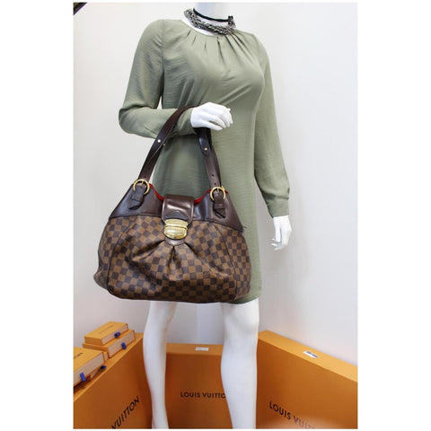 decent look Lv Sistina GM Damier Ebene shoulder bag