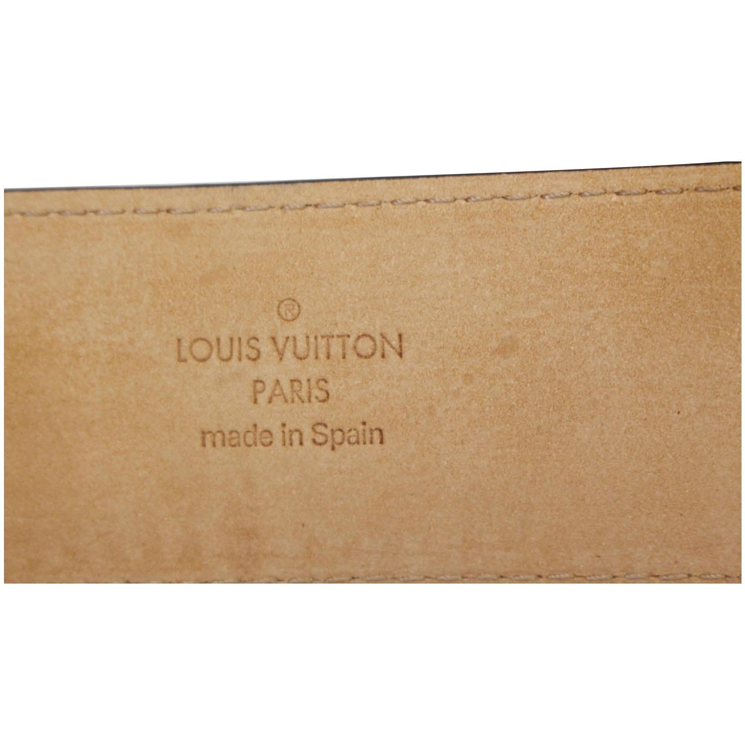 LOUIS VUITTON Monogram Canvas LV Initials Belt 110/44-US