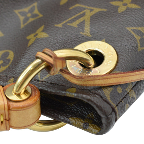 LOUIS VUITTON Artsy MM Monogram Canvas Shoulder Bag Brown