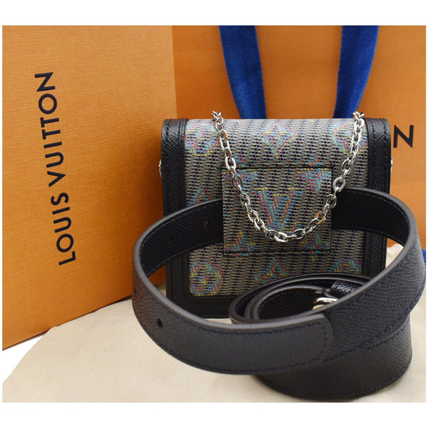 LOUIS VUITTON Dauphine BB Monogram LV Pop Crossbody Bag Blue