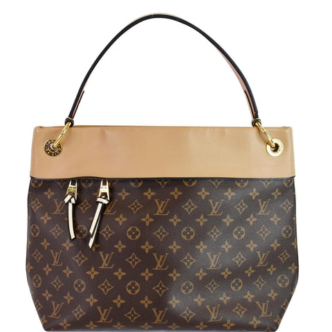 LOUIS VUITTON Tuileries Monogram Canvas Hobo Bag Sesame