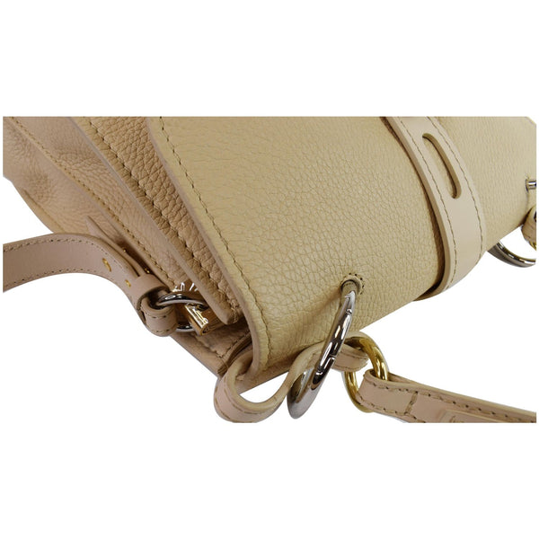 CHLOE Medium Aby Day Grained Leather Shoulder Bag Cream