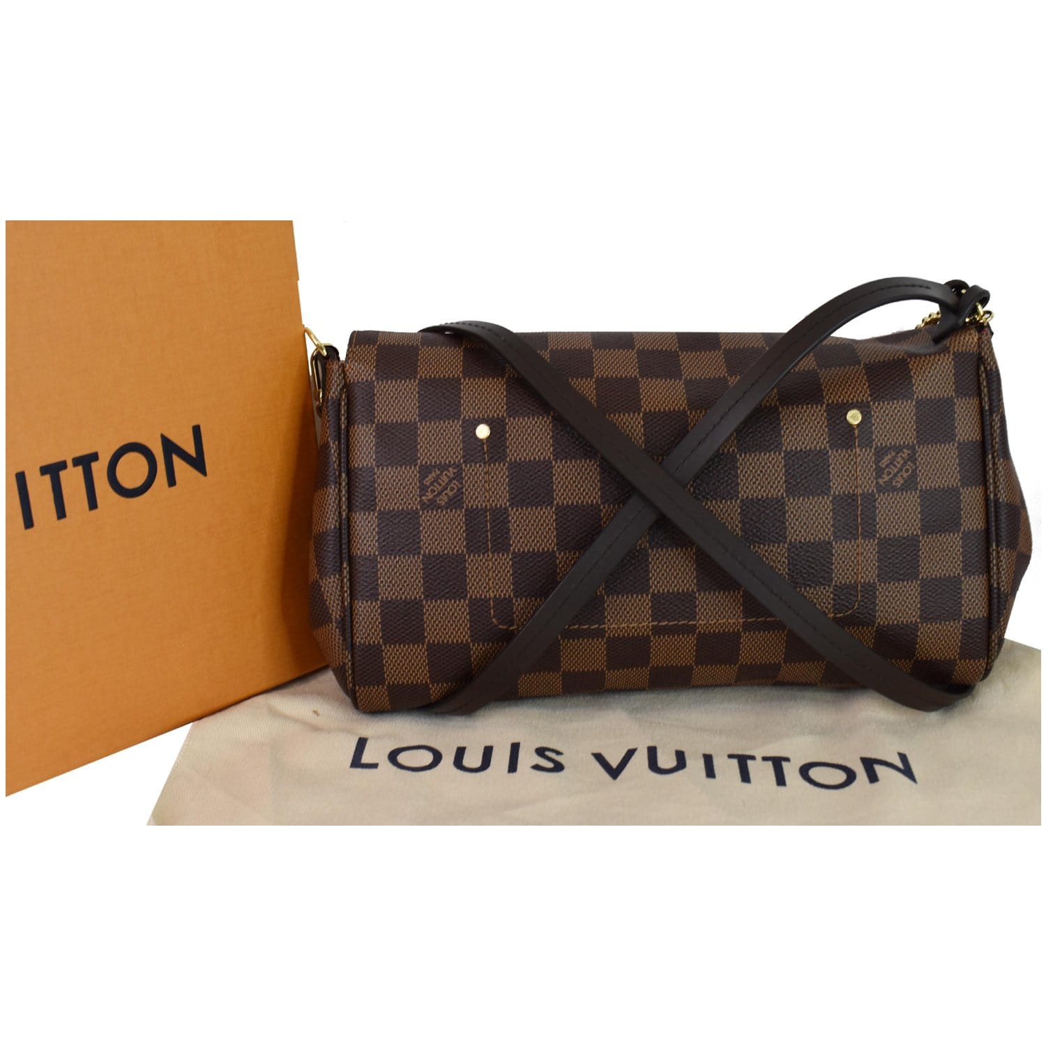 Louis Vuitton Damier Ebene Favorite MM - Brown Crossbody Bags, Handbags -  LOU90901