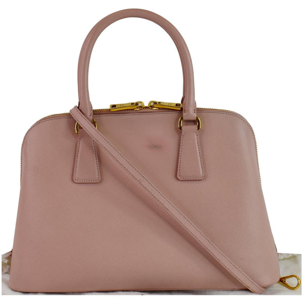PRADA Promenade Small Saffiano Leather Shoulder Bag Pink