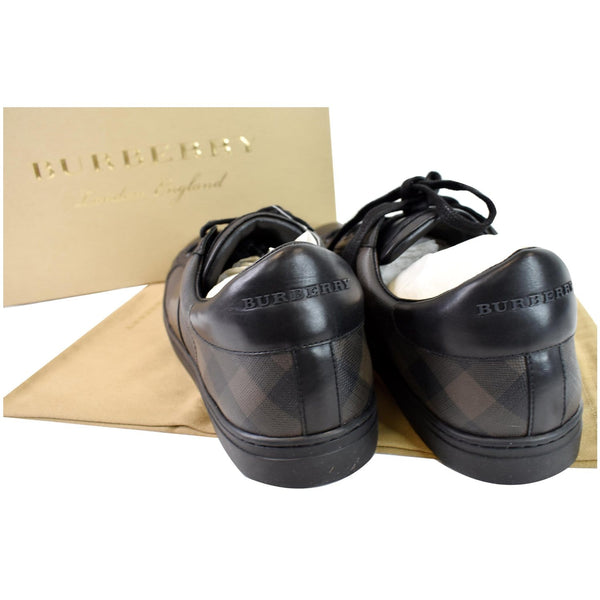 BURBERRY Ritson London Check Low Top Sneakers Black US 12