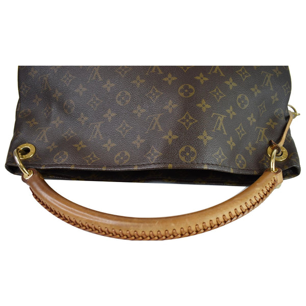 Louis Vuitton Artsy MM Monogram Canvas Tote Handbag Bag - brwon hand strip