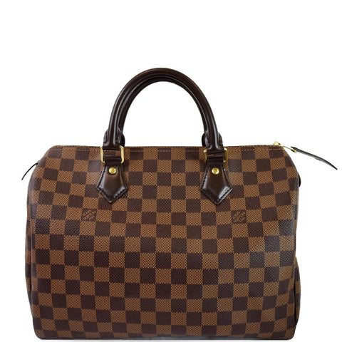 LOUIS VUITTON Speedy 30 Damier Ebene Shoulder Bag Brown