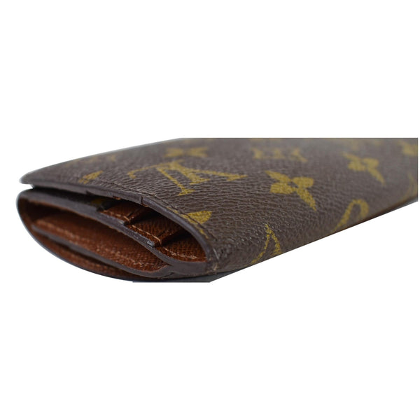 LOUIS VUITTON Emilie Monogram Canvas Wallet Brown