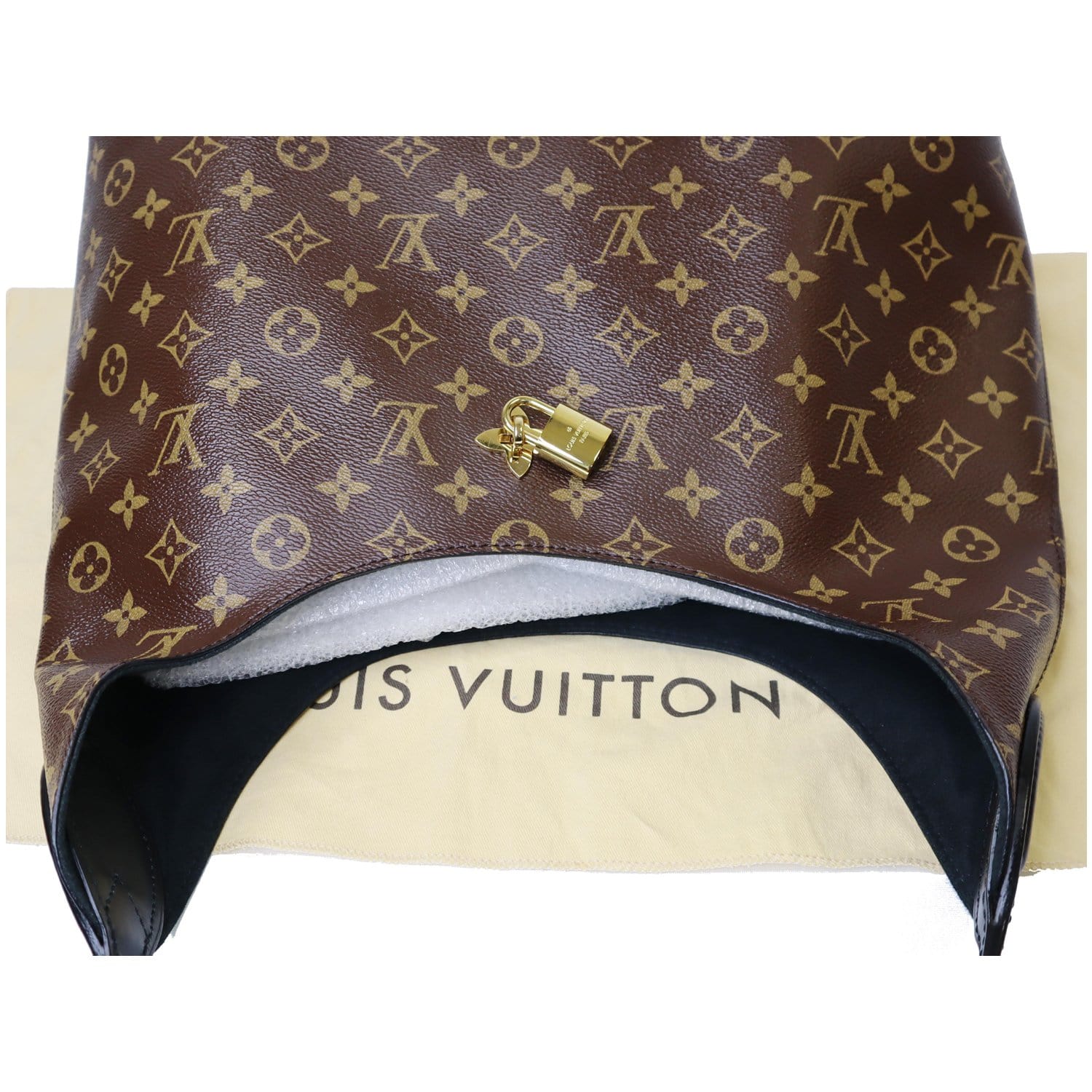 Louis Vuitton Monogram Hobo Flower Bag with Burgundy Leather Trim Brown  Cloth ref.631595 - Joli Closet