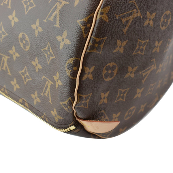 LOUIS VUITTON Keepall 55 Monogram Canvas Travel Bag Brown