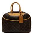 Louis Vuitton Deauville Boston Monogram Canvas Satchel Bag