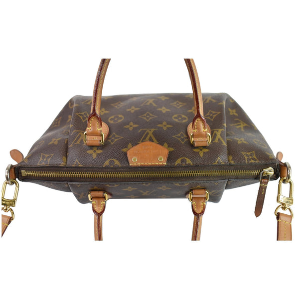 Louis Vuitton Monogram Canvas Turenne MM 2Way Bag Brown - top zip closure