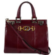 Gucci Zumi Small Snakeskin Leather Top Handle Bag