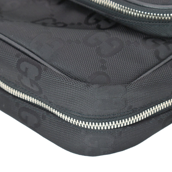 Gucci Off The Grid GG Monogram Nylon Shoulder Bag Black