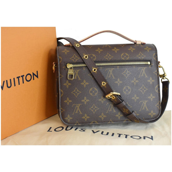 LOUIS VUITTON Metis Pochette Monogram Canvas Crossbody Bag Brown