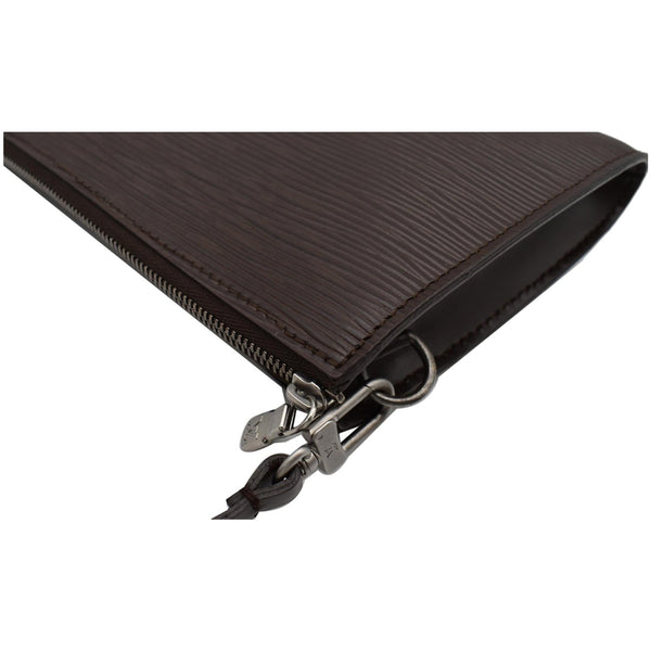 LOUIS VUITTON Moka Pochette Epi Leather Accessoires Pouch Brown