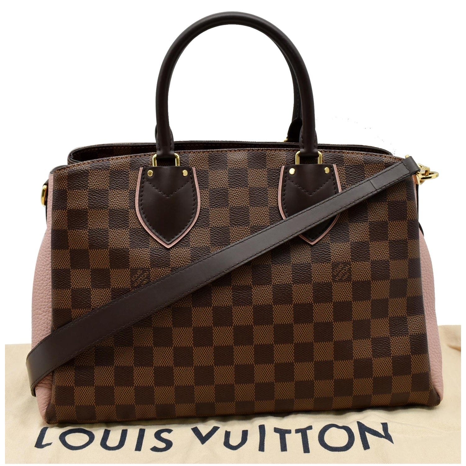 Louis Vuitton Normandy Damier Ebene Shoulder Bag Brown/Magnolia