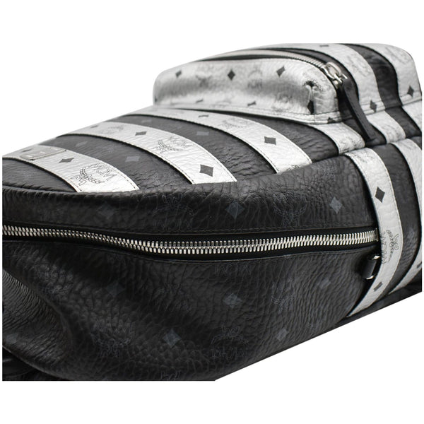 MCM Striped Medium Stark Metallic Visetos Backpack Bag