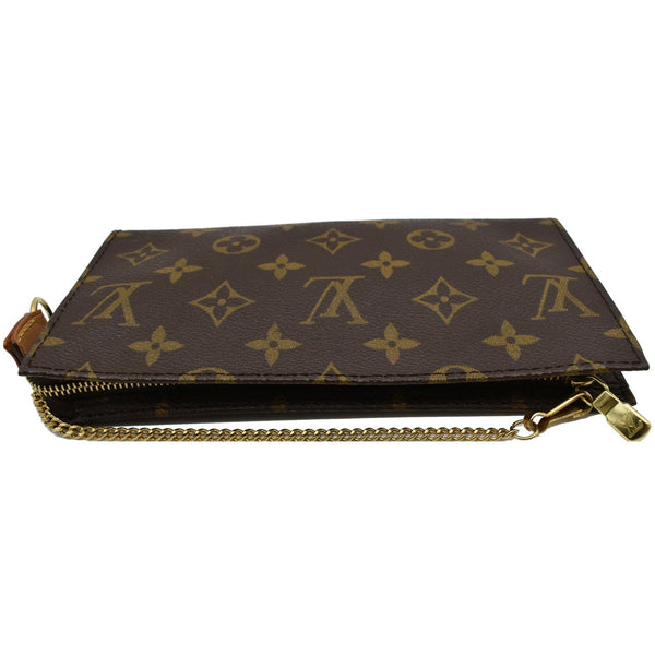 LOUIS VUITTON Monogram Canvas Chain Pochette Brown