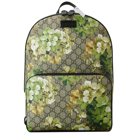 GUCCI Blooms GG Supreme Monogram Backpack Beige 406370