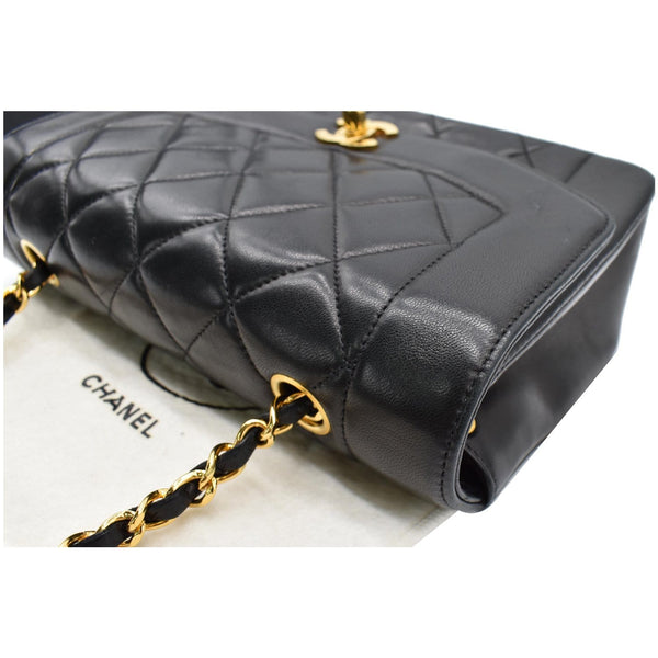 CHANEL Diana Flap Bag Quilted Leather Shoulder Bag Black