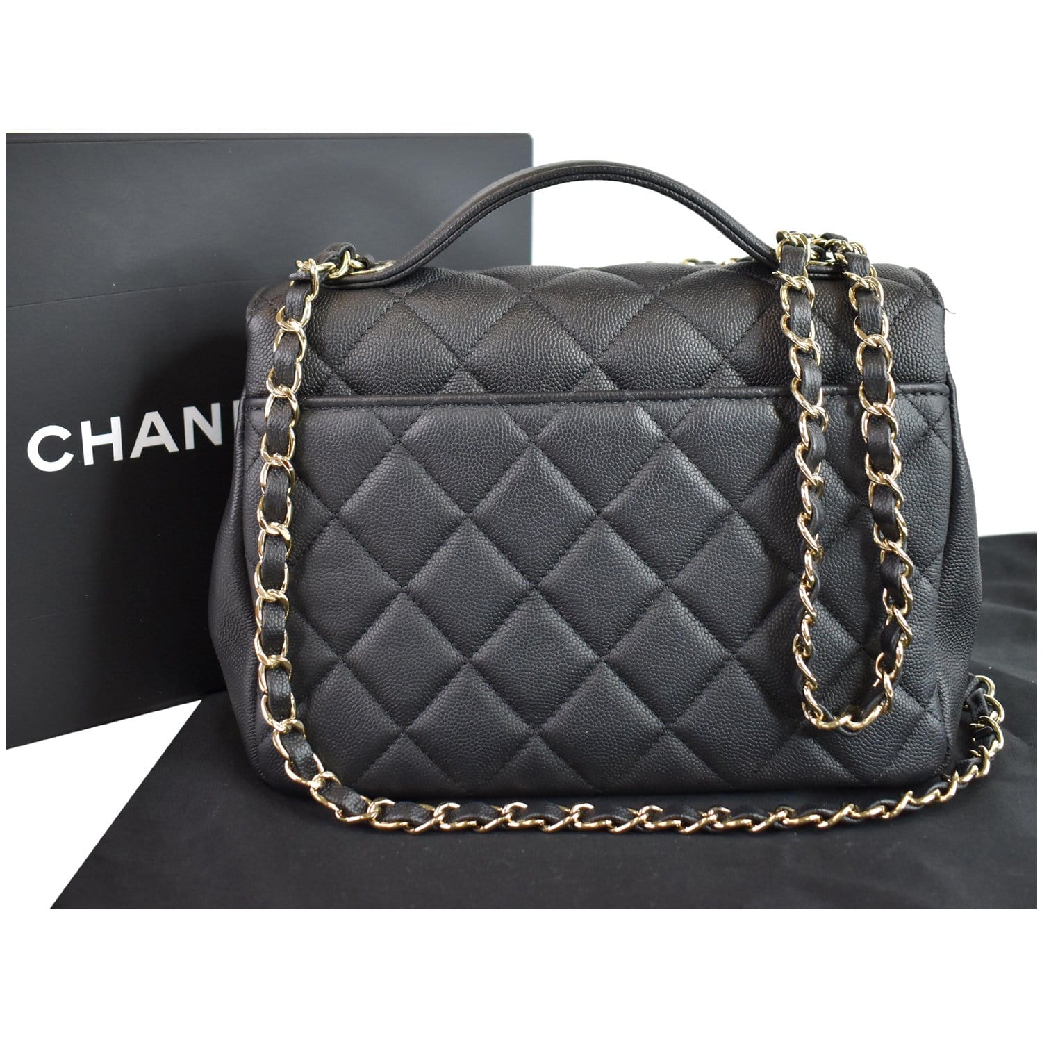 Chanel Caviar Quilted Large Business Affinity Flap Black