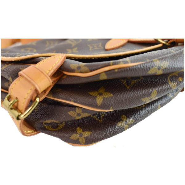 LOUIS VUITTON Saumur 30 Monogram Canvas Shoulder Bag Brown