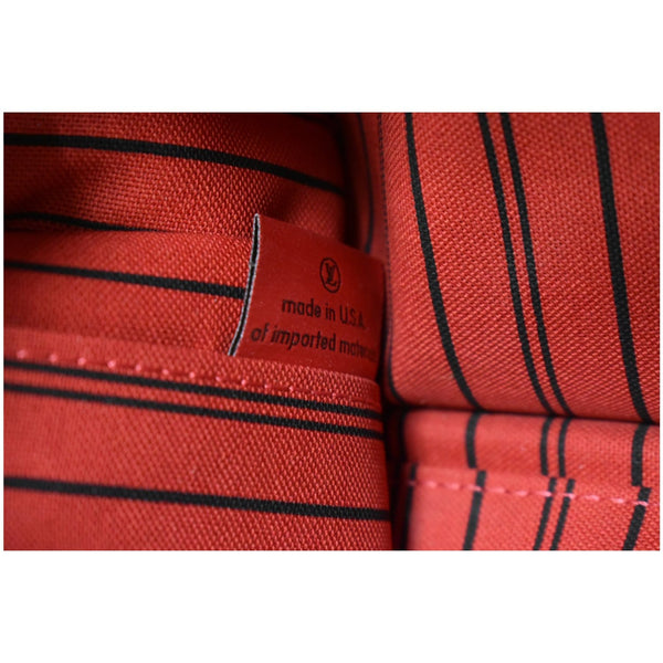 LOUIS VUITTON Neverfull MM Damier Ebene Pochette Wristlet Pouch Brown