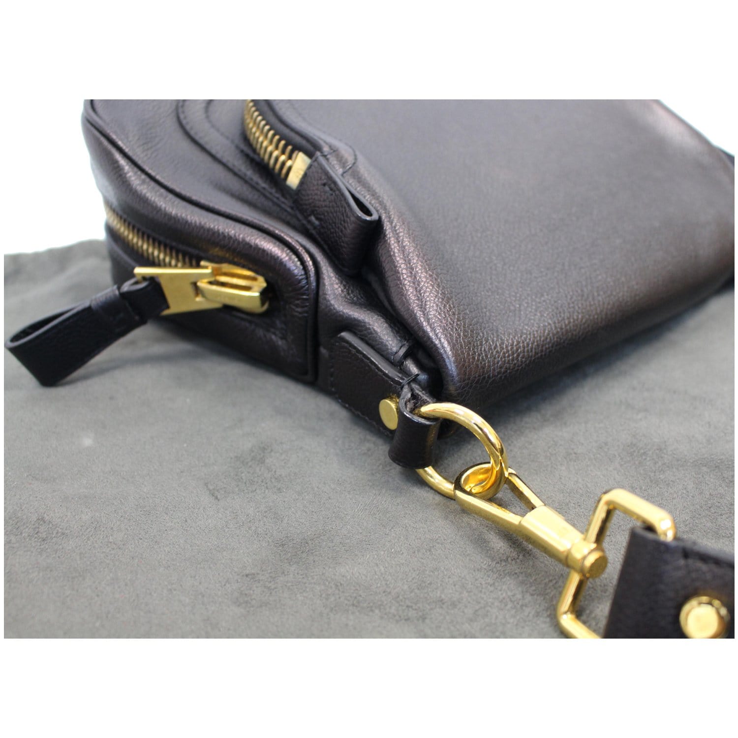 Jennifer leather handbag Tom Ford Black in Leather - 31471719
