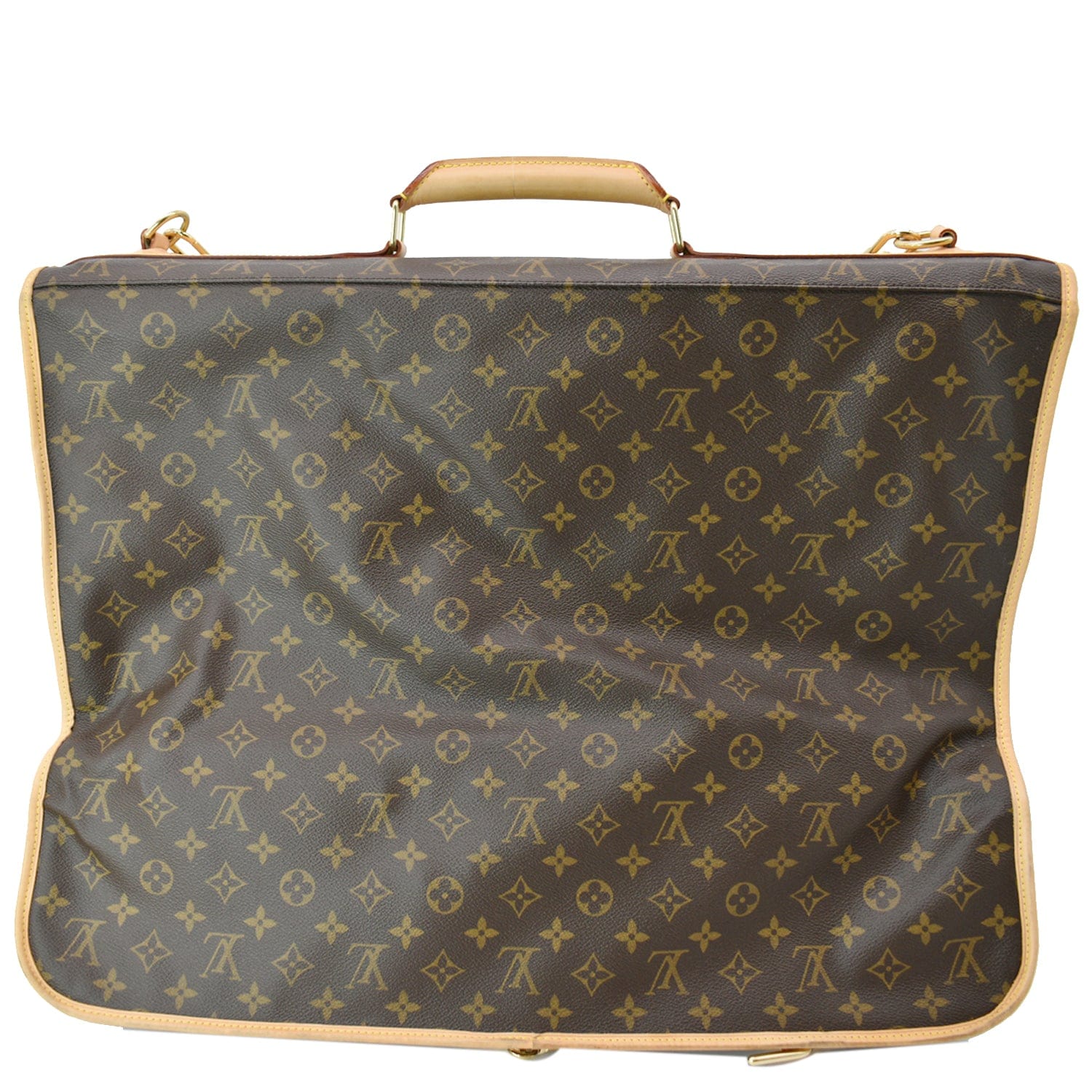 Louis Vuitton French CO Leather Shoulder Strap For Garment Bag Luggage