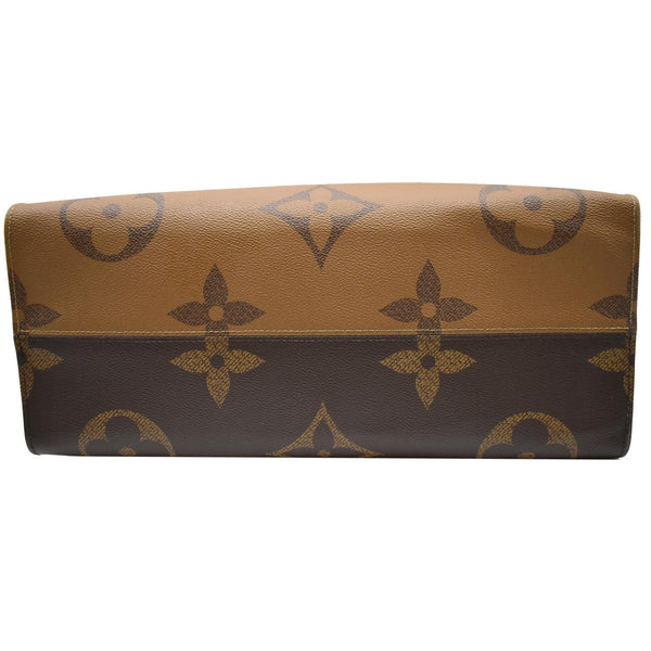 LOUIS VUITTON Onthego GM Reverse Monogram Giant Canvas Shoulder Bag Brown